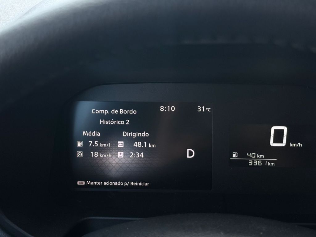 Média de consumo com o Nissan Kait