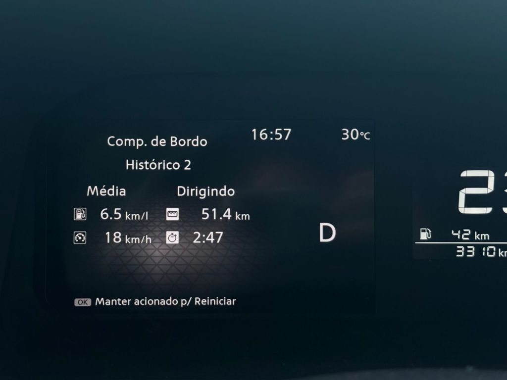 Média de consumo com o Nissan Kait