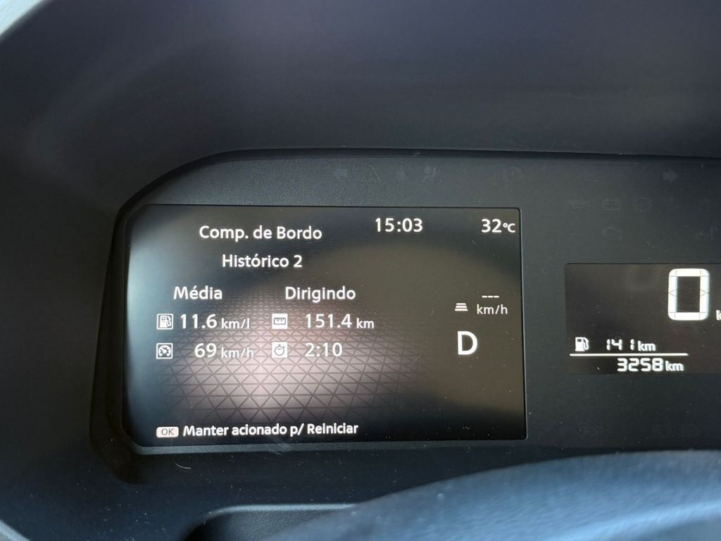 Média de consumo com o Nissan Kait