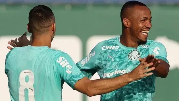 Andreas Pereira e Marlon Freitas, do Palmeiras