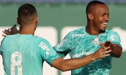 Andreas Pereira e Marlon Freitas, do Palmeiras