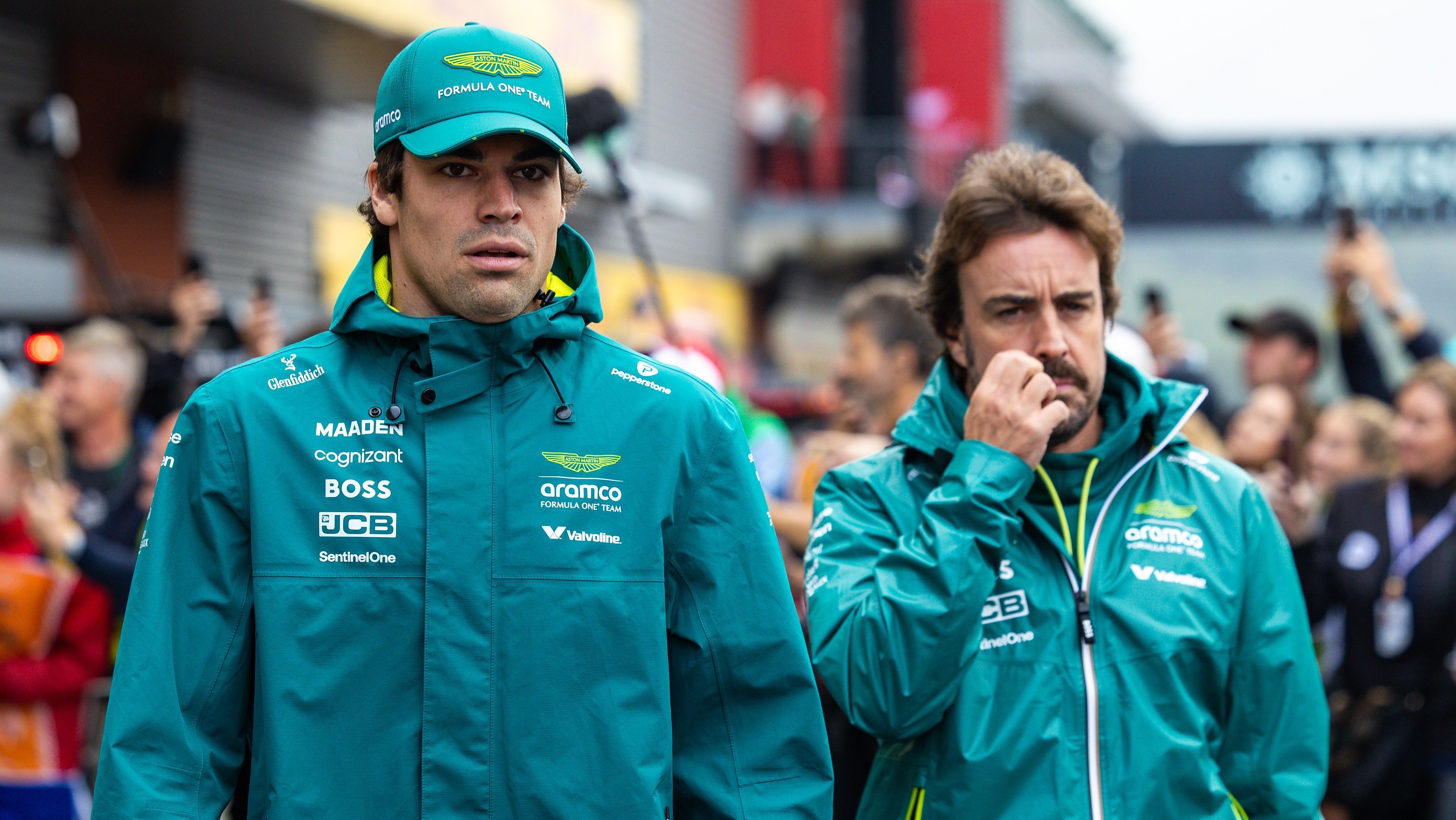 Lance Stroll e Fernando Alonso