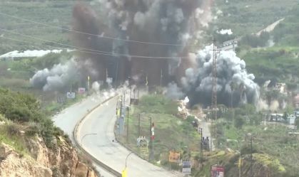 MOMENT: Moment Israeli army hits Qasmiyeh bridge in Southern Lebanon