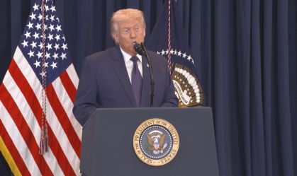 Presidente dos EUA, Donald Trump, em coletiva de imprensa (2)