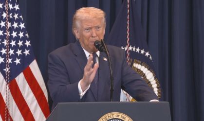 Presidente dos EUA, Donald Trump, em coletiva de imprensa (3)
