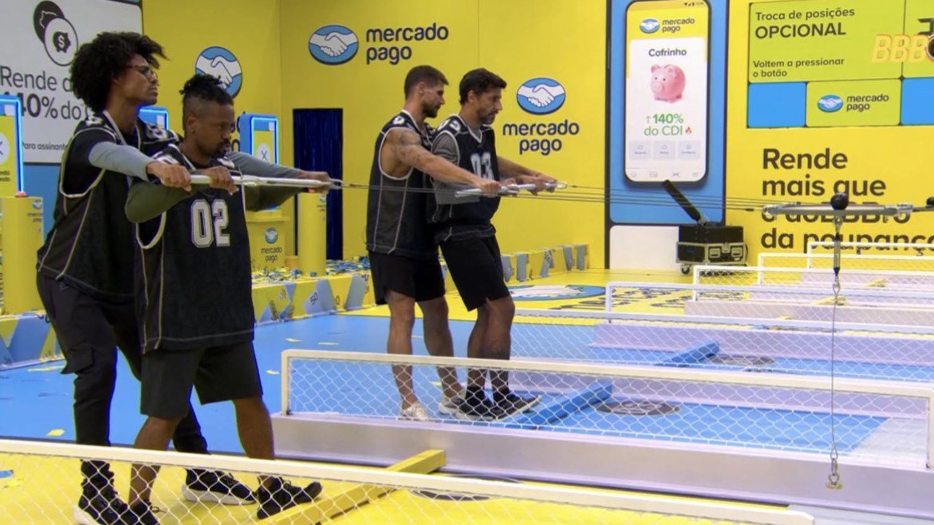 Prova do Líder, Jonas e Cowboy contra Breno e Leandro