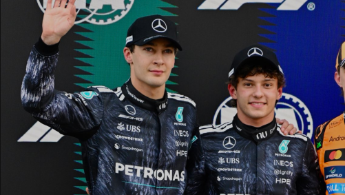 Antonelli supera Russell e larga na frente em Suzuka
