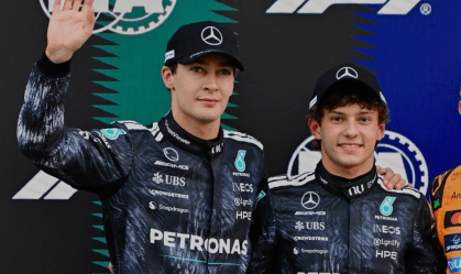Antonelli supera Russell e larga na frente em Suzuka