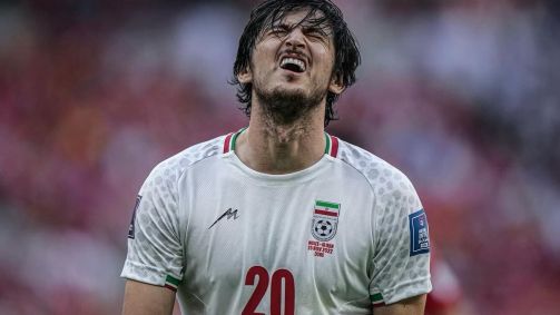 Sardar Azmoun, um dos principais jogadores de futebol do Irã