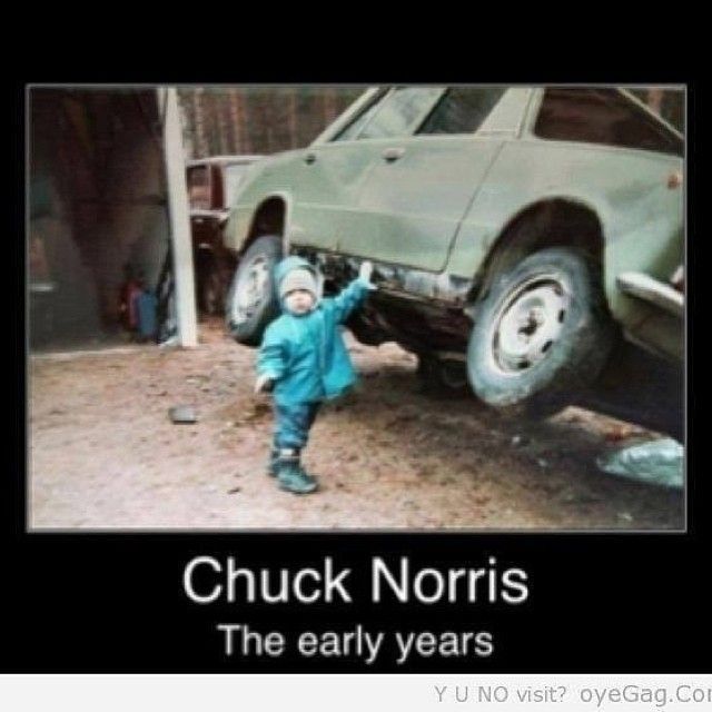 A legenda diz: Chuck Norris, os primeiros anos" • Reprodução