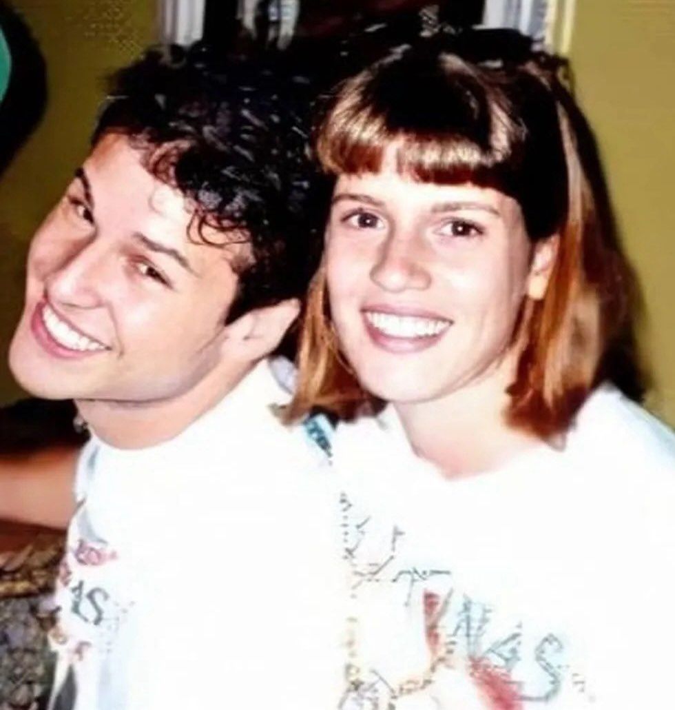 Dinho e Valeria Zopello eram namorados em 1996