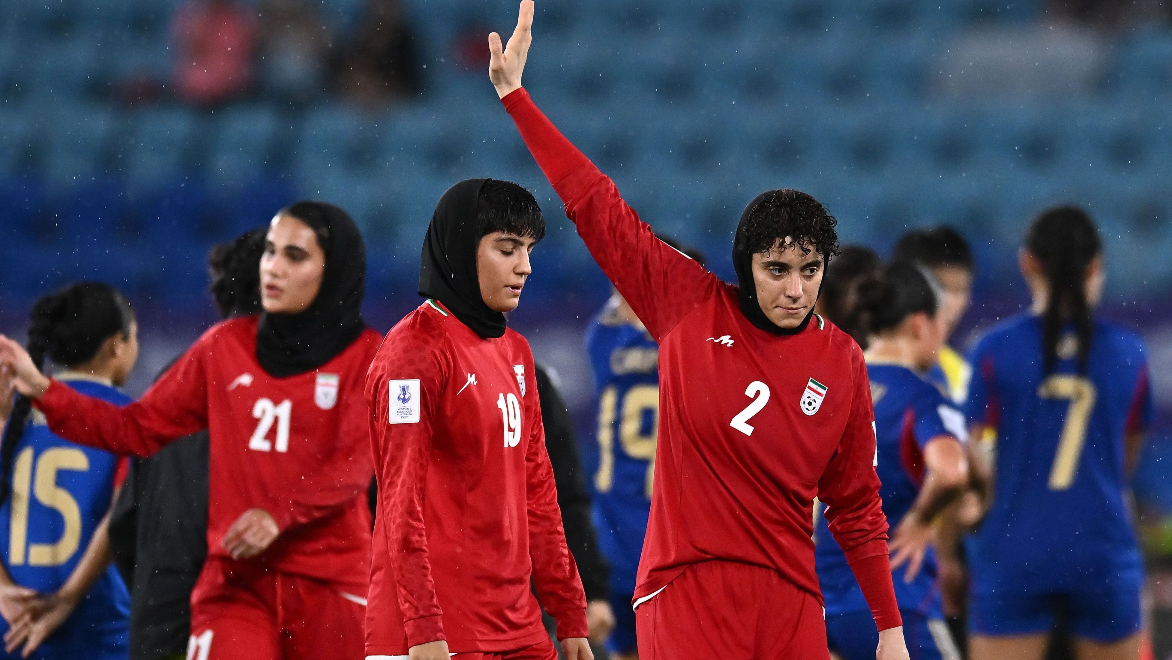 Seleção Feminina de Futebol do Irã durante a Copa da Ásia