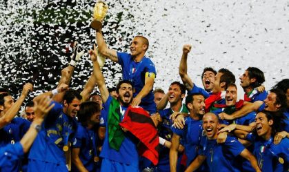 Itália conquistando o tetra da Copa do Mundo
