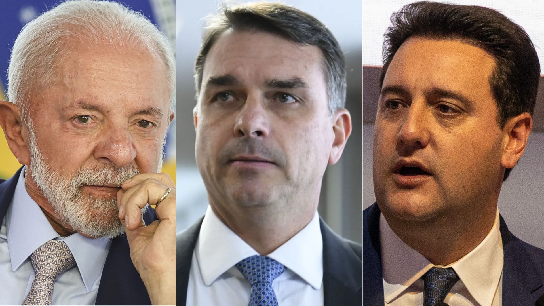 Lula, Flávio e Ratinho Jr.