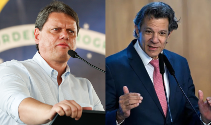 Tarcísio de Freitas e Haddad