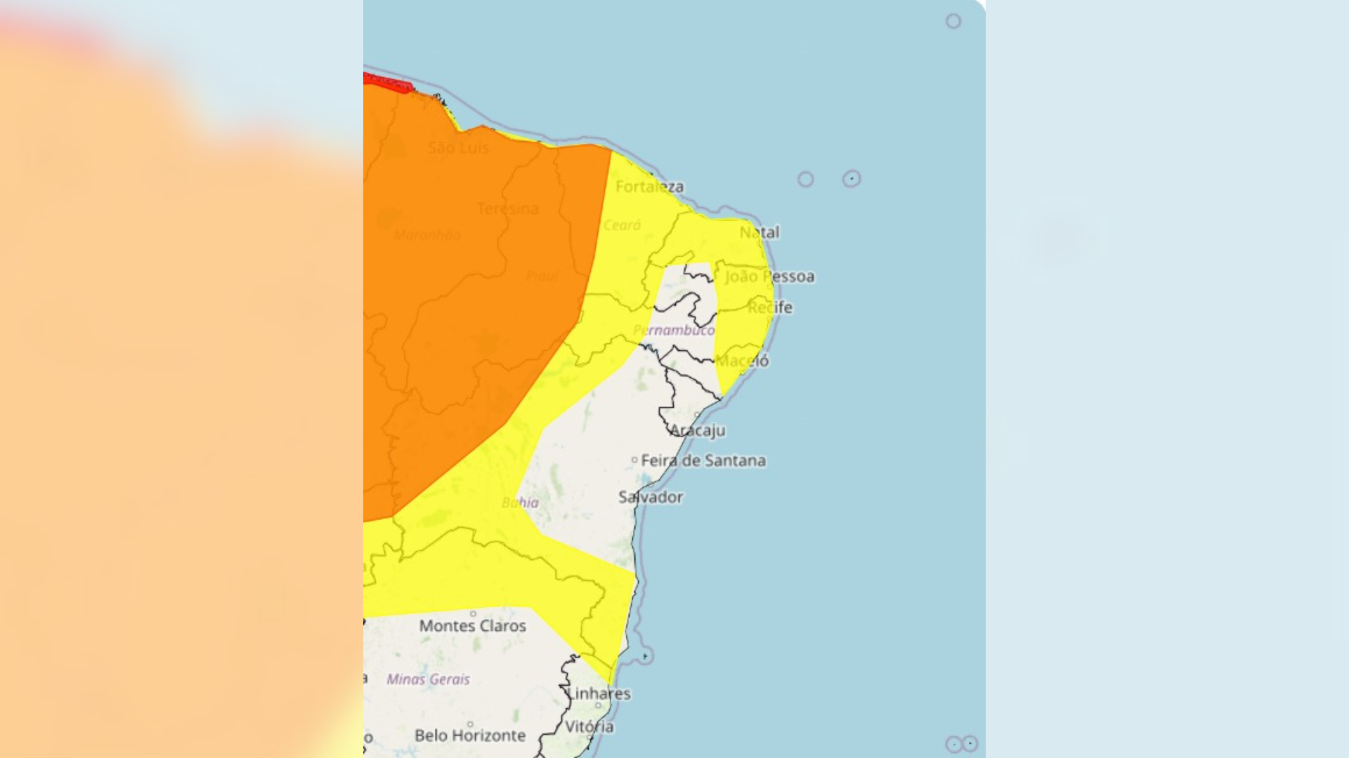 Inmet renova alertas de chuvas intensas para Pernambuco até sexta