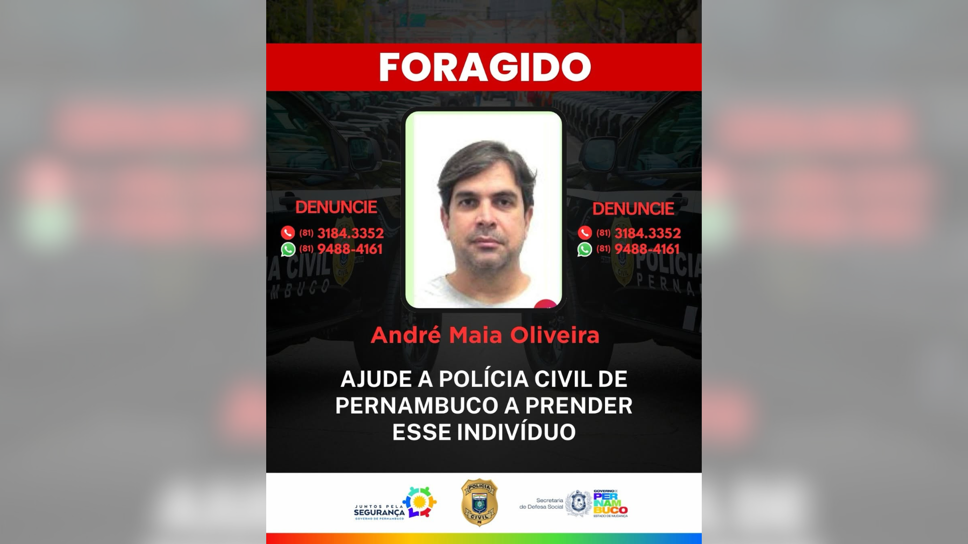 Homem é preso após invadir prédio da ex-companheira, atirar contra apartamento e descumprir medida protetiva no Recife