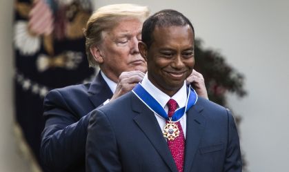 Trump e Tiger Woods