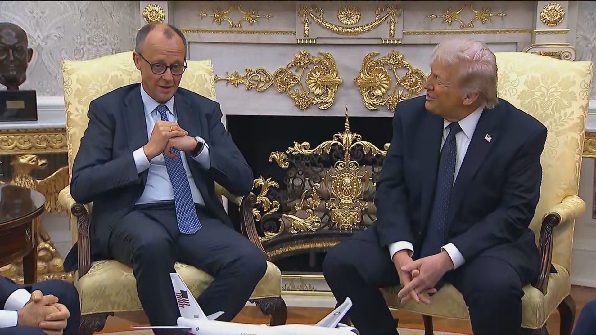 presidente dos Estados Unidos, Donald Trump, teve um encontro com o chanceler da Alemanha, Friedrich Merz