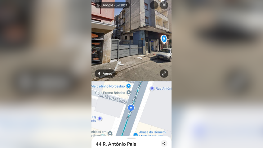 Vila de casas fica localizada na rua Antônio Pais, no Brás, Centro de São Paulo • Reprodução/Deic/Google Maps