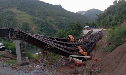 Viaduto em construção desaba na Serra Gaúcha (RS); ninguém ficou ferido