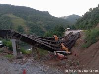 Viaduto em construção desaba na Serra Gaúcha; ninguém ficou ferido