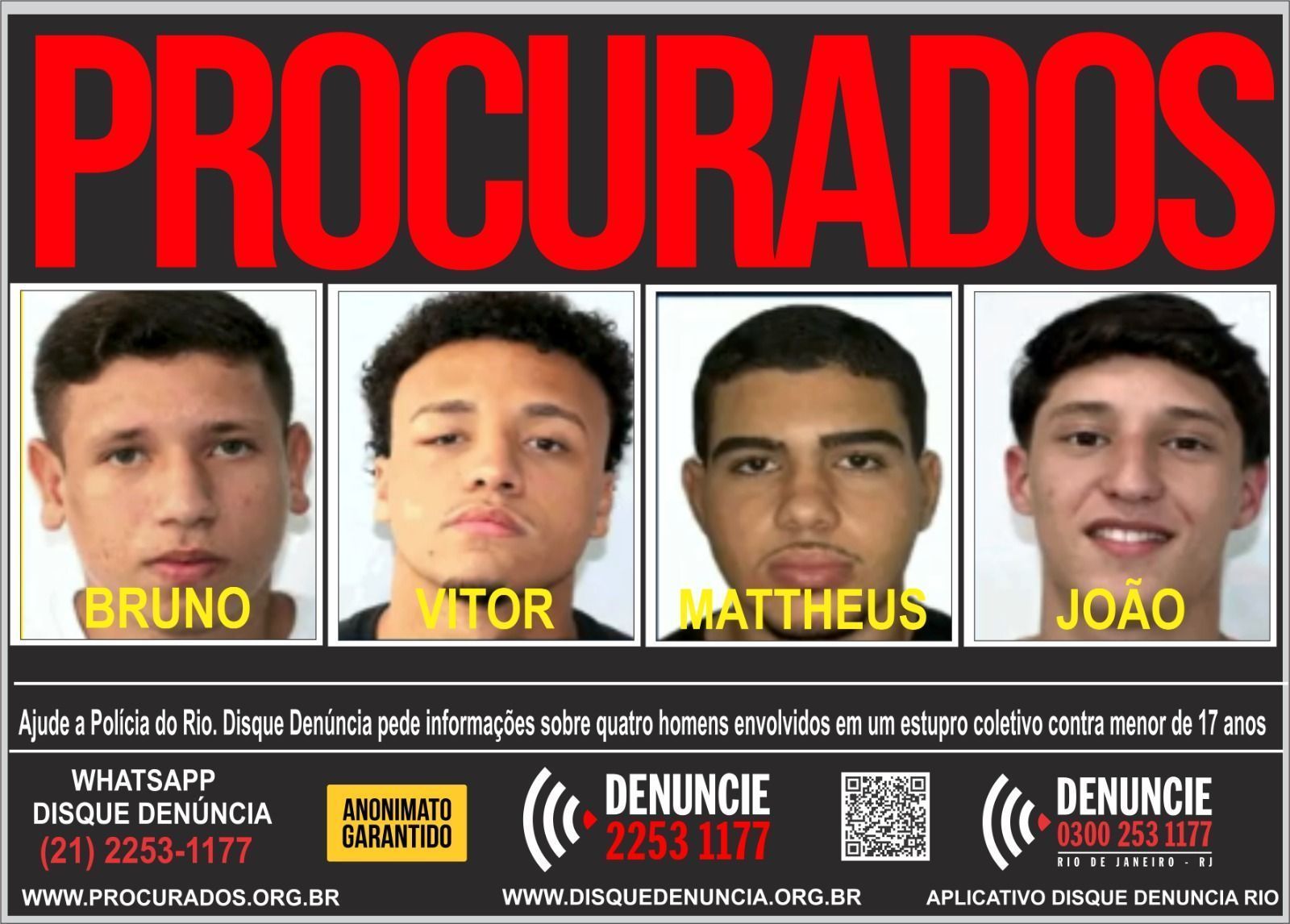 Procurados Estupro Coletivo