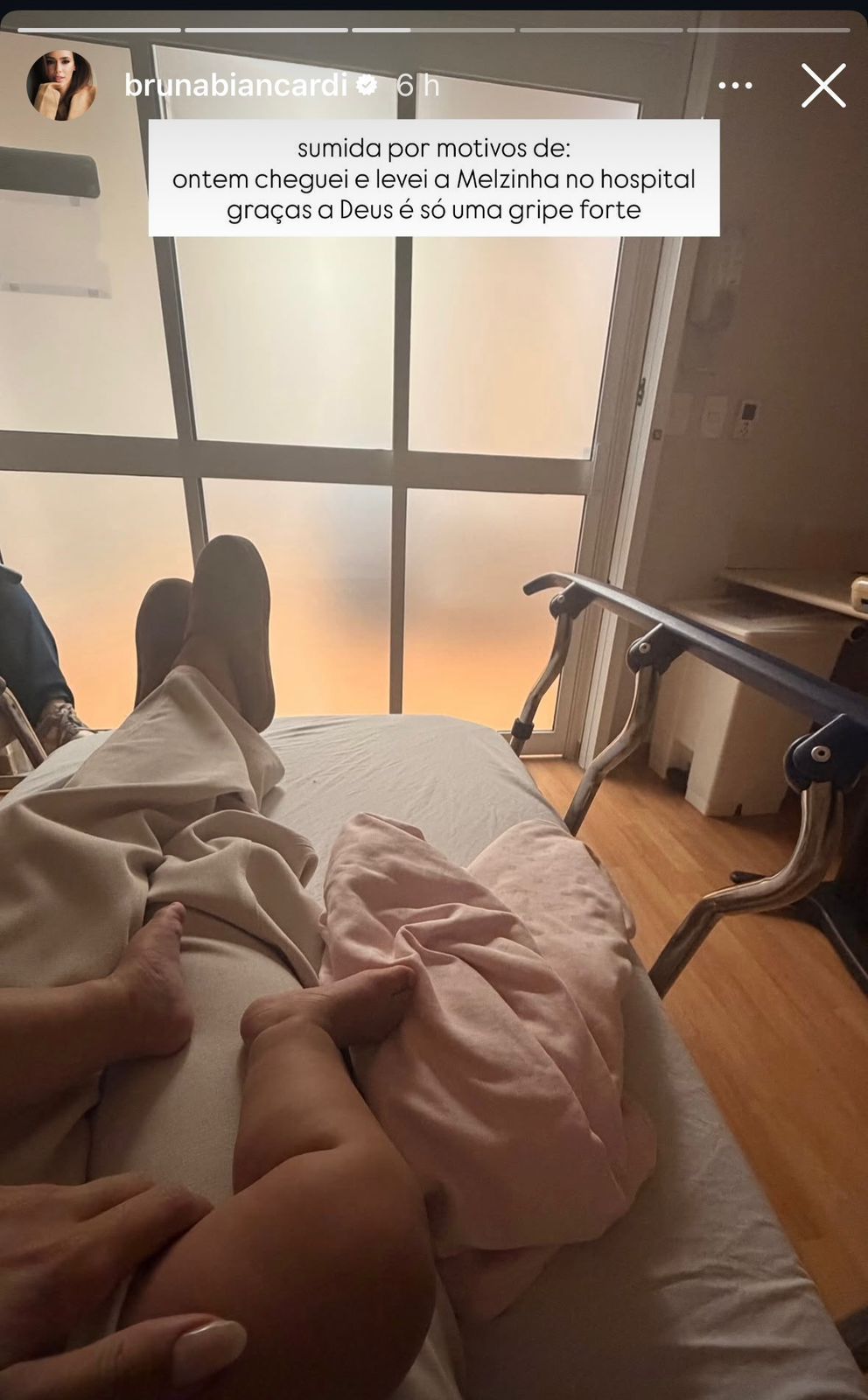 Filha caçula de Neymar e Bruna Biancardi foi para o hospital • Instagram/Bruna Biancardi