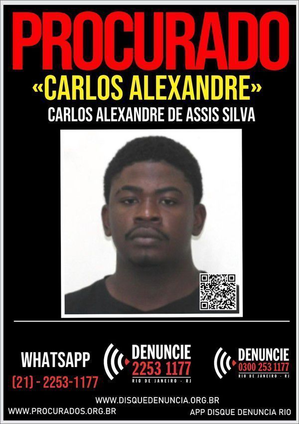 Carlos Alexandre de Assis Silva é considerado foragido • Divulgação