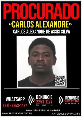 Carlos Alexandre de Assis Silva é considerado foragido • Divulgação