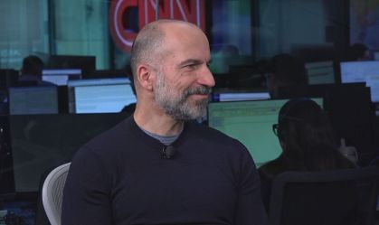 Dara Khosrowshahi, CEO global da Uber, em entrevista ao CNN Money
