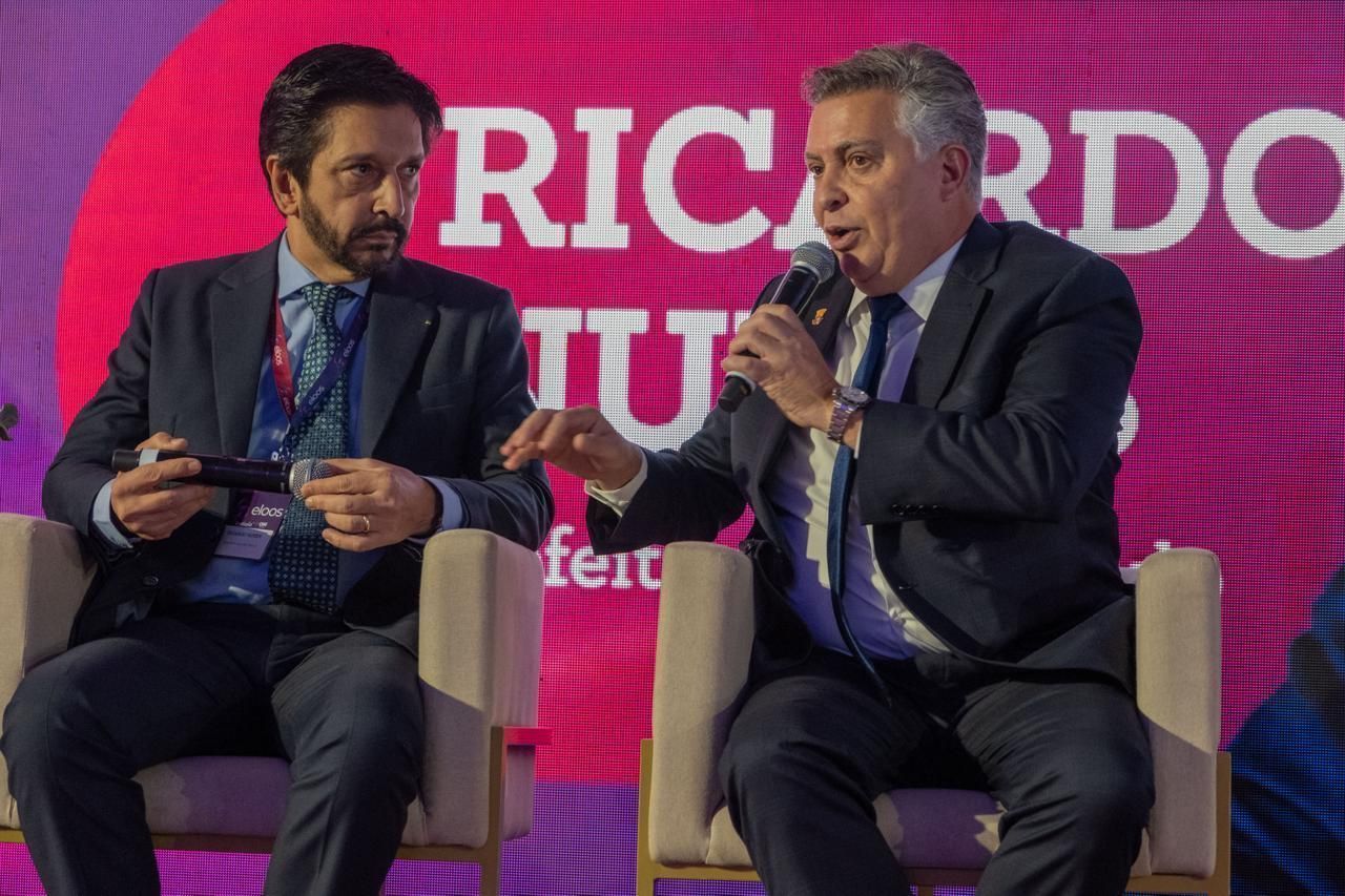 Os prefeitos de Belo Horizonte, Alváro Damião (União), e de São Paulo, Ricardo Nunes (MDB)