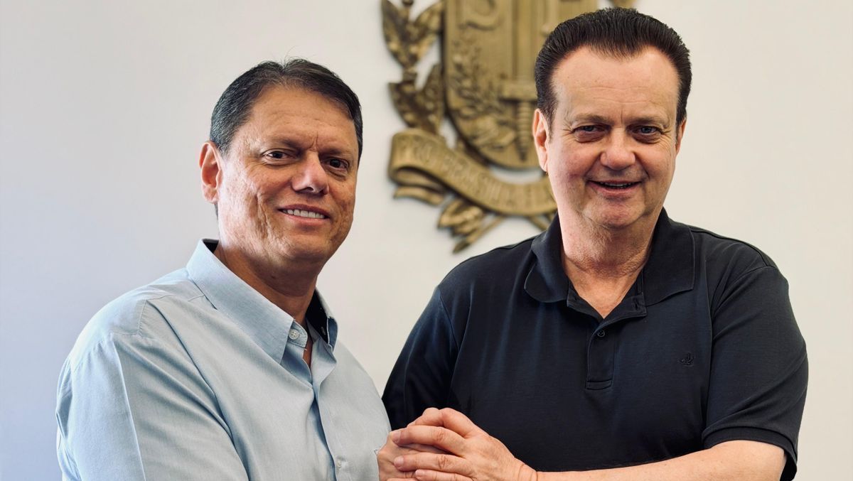 Tarcísio de Freitas e Gilberto Kassab