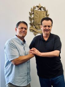 Tarcísio de Freitas e Gilberto Kassab