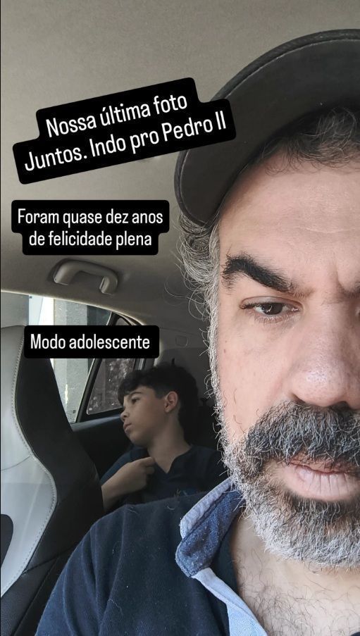 Humorista faz homenagem ao filho que morreu no acidente na Tijuca (RJ). • Reprodução - Redes Sociais