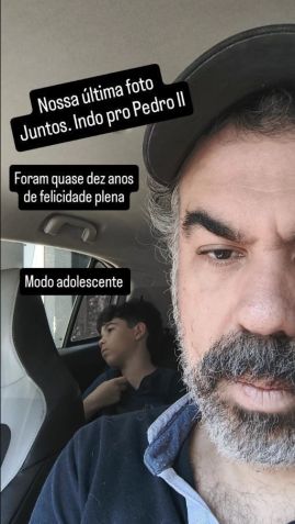 Humorista faz homenagem ao filho que morreu no acidente na Tijuca (RJ). • Reprodução - Redes Sociais