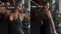 Ana Castela exibe braços e costas musculosos na academia; veja