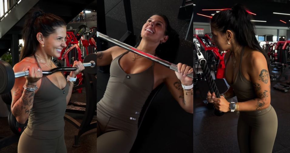 Ana Castela mostra treino pesado na academia durante folga