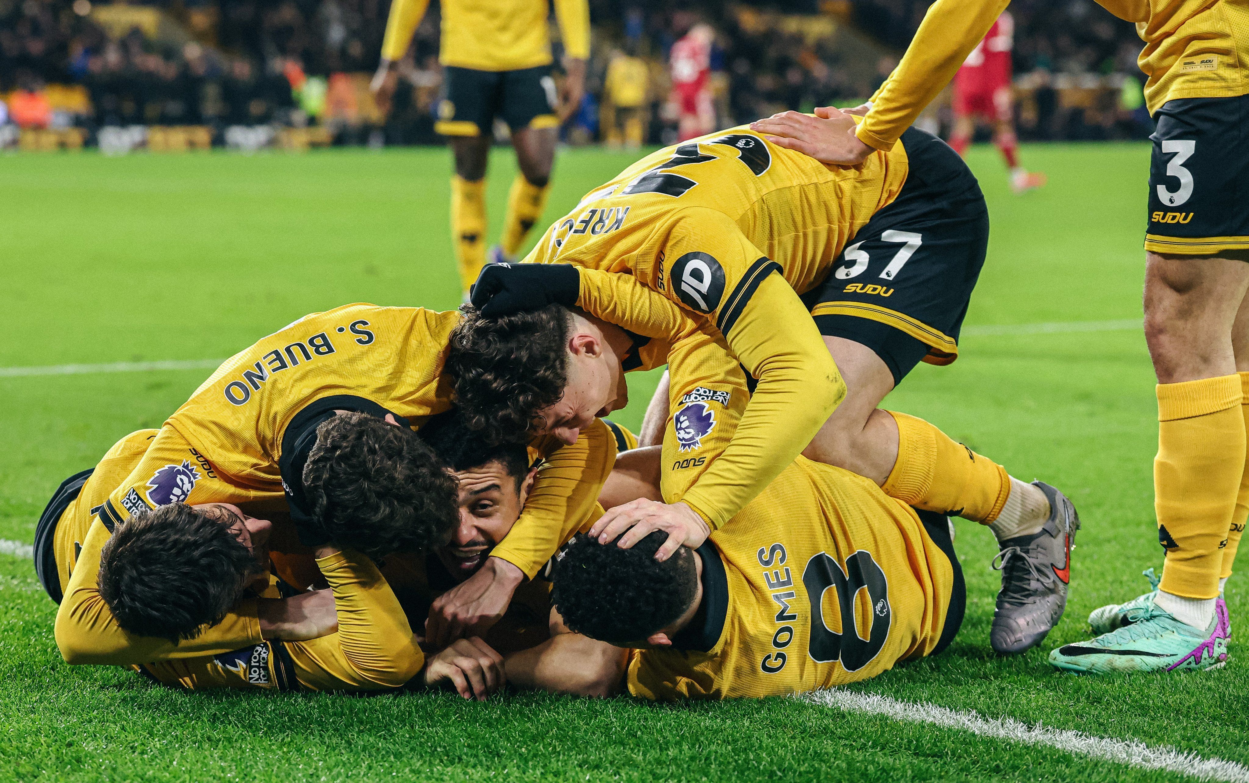 André comemora seu primeiro gol na temporada pelo Wolves