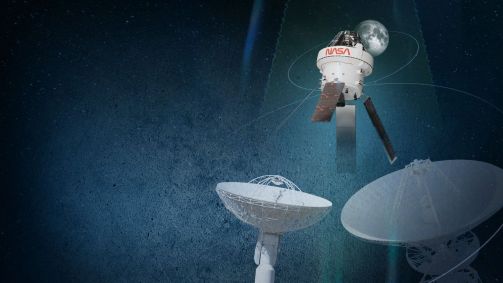 Imagem-conceitual-das-antenas-de-rede-da-espaçonave-Orion