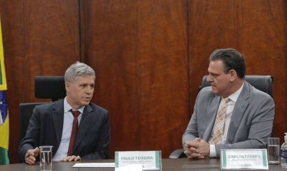 Ministros Paulo Teixeira e Carlos Fávaro
