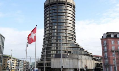 Torre da sede do Banco de Compensações Internacionais (BIS, na sigla em inglês) na Basileia, Suíça