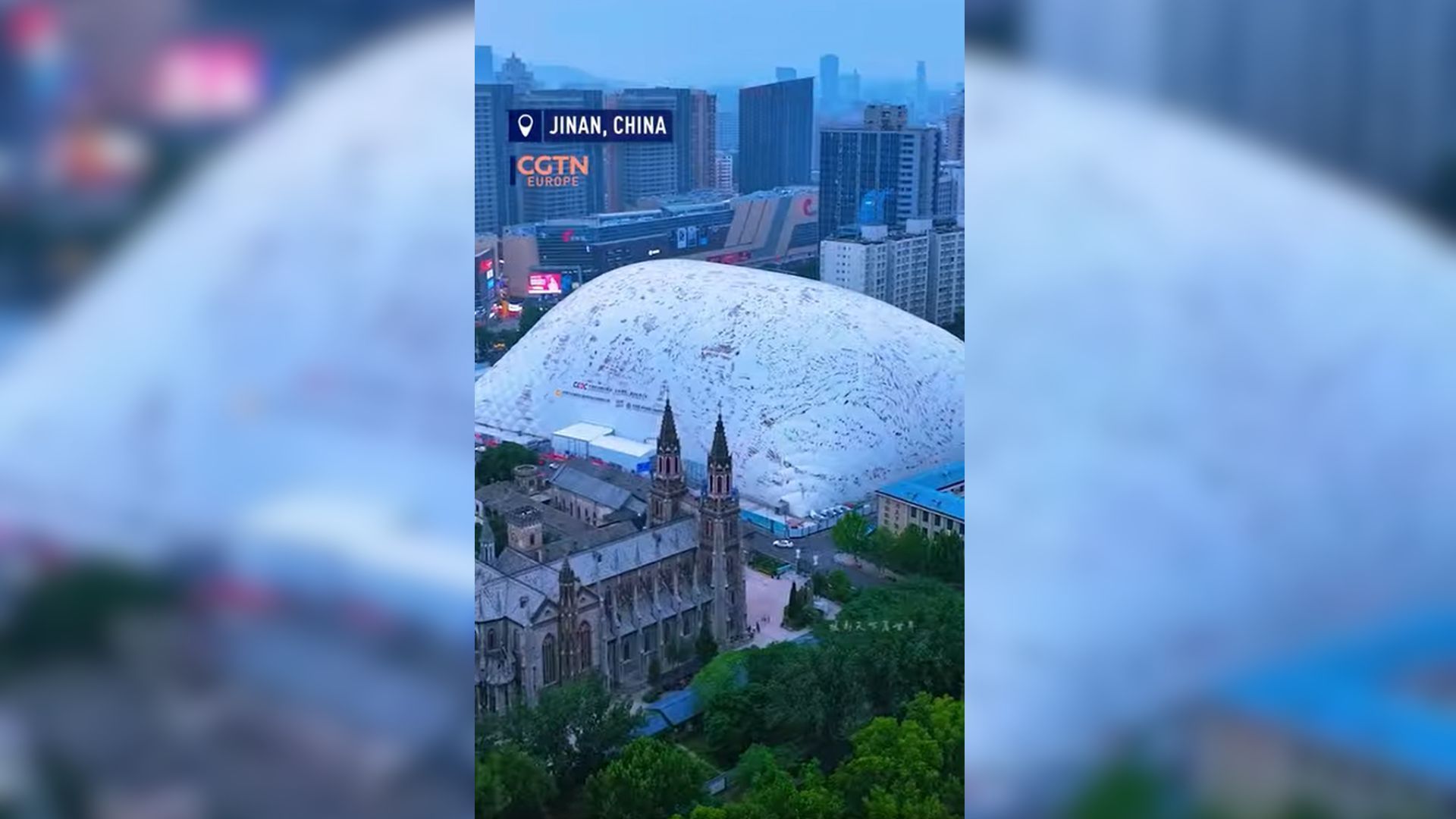 "Bolha gigante" é usada em construção na China
