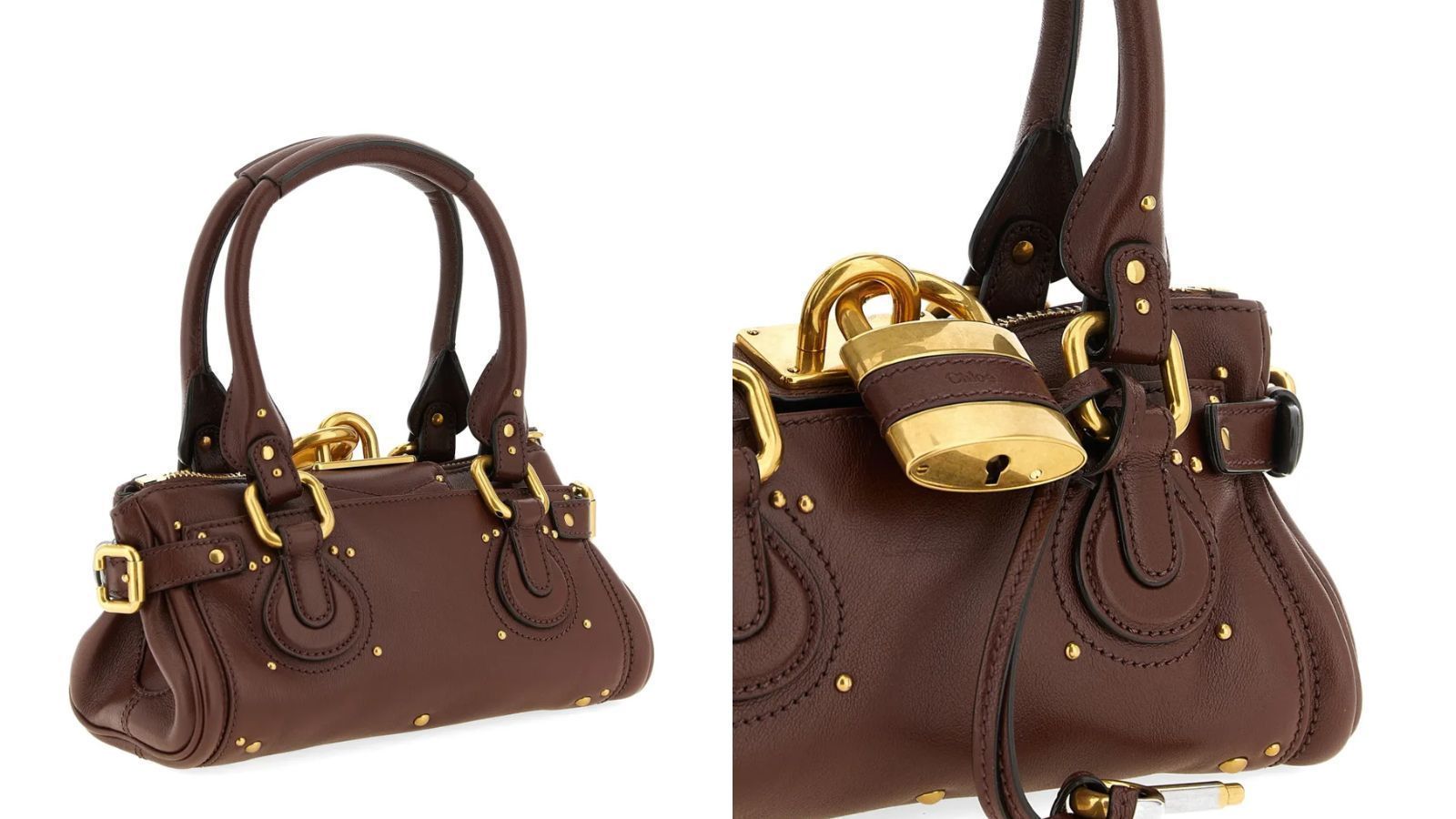 Bolsa Paddington pequena de couro, da Chloé • Reprodução/Farfetch