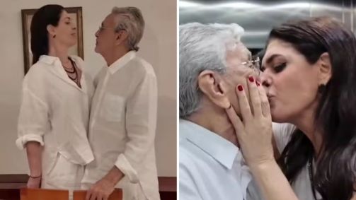 Caetano Veloso celebra 57 anos de Paula Lavigne