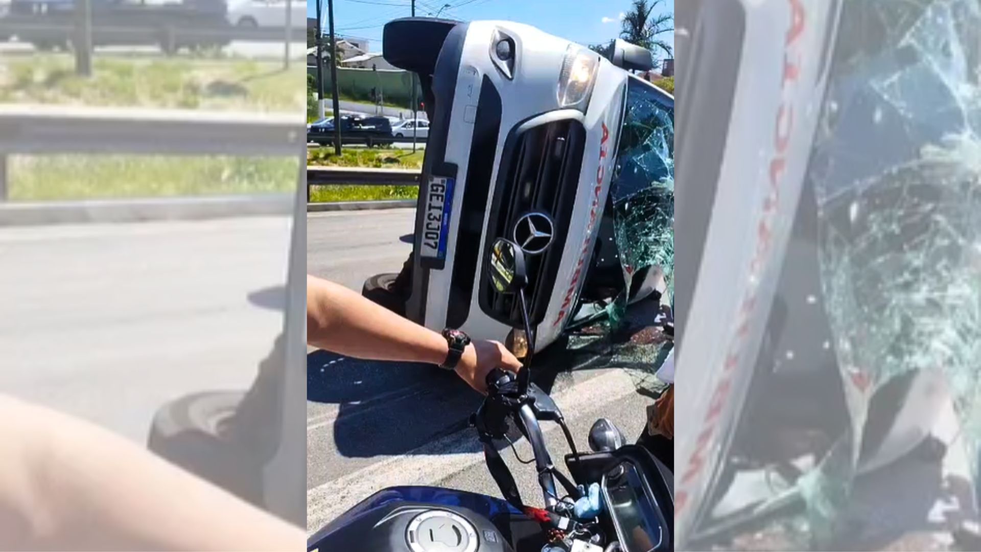 capota ambulancia feridos
