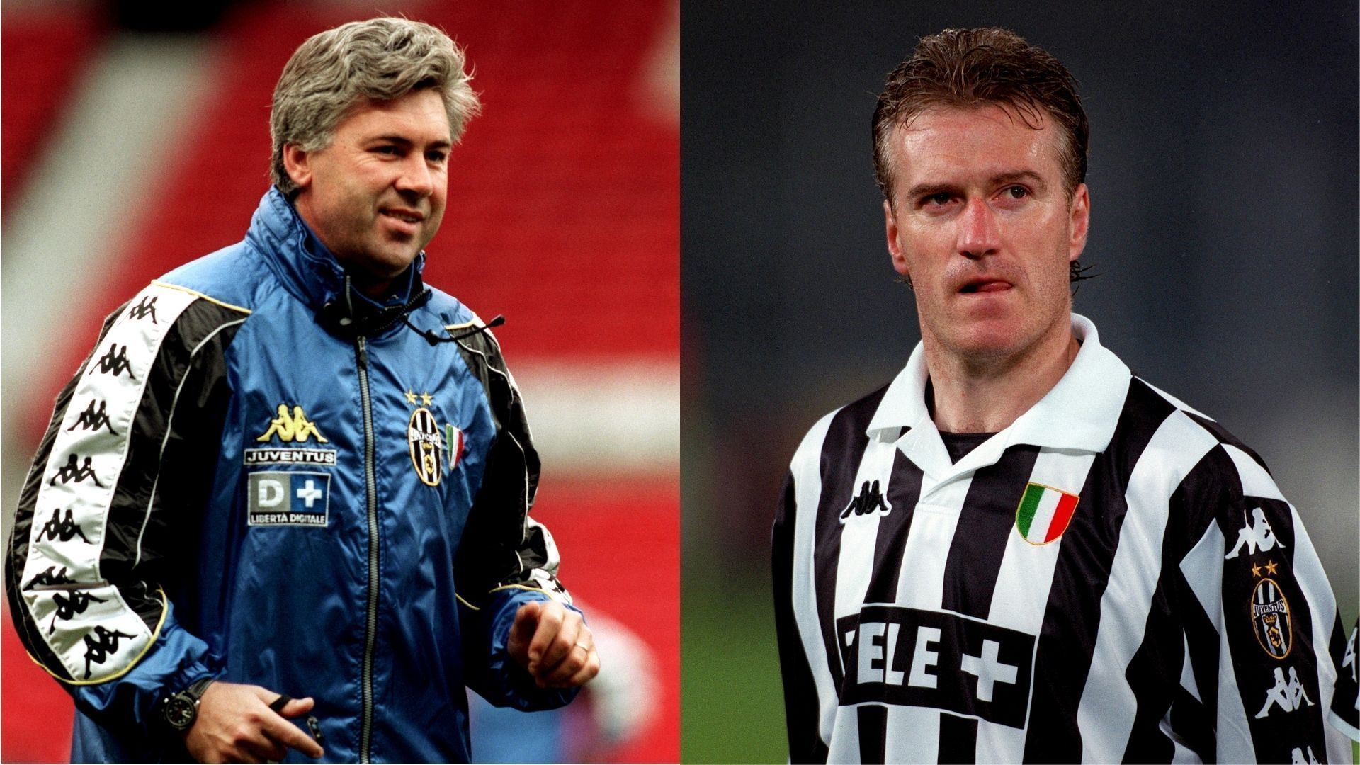 Carlo Ancelotti foi técnico de Didier Deschamps na Juventus