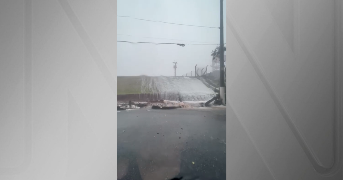 Muro do Aeroporto de Congonhas desaba após forte chuvarada