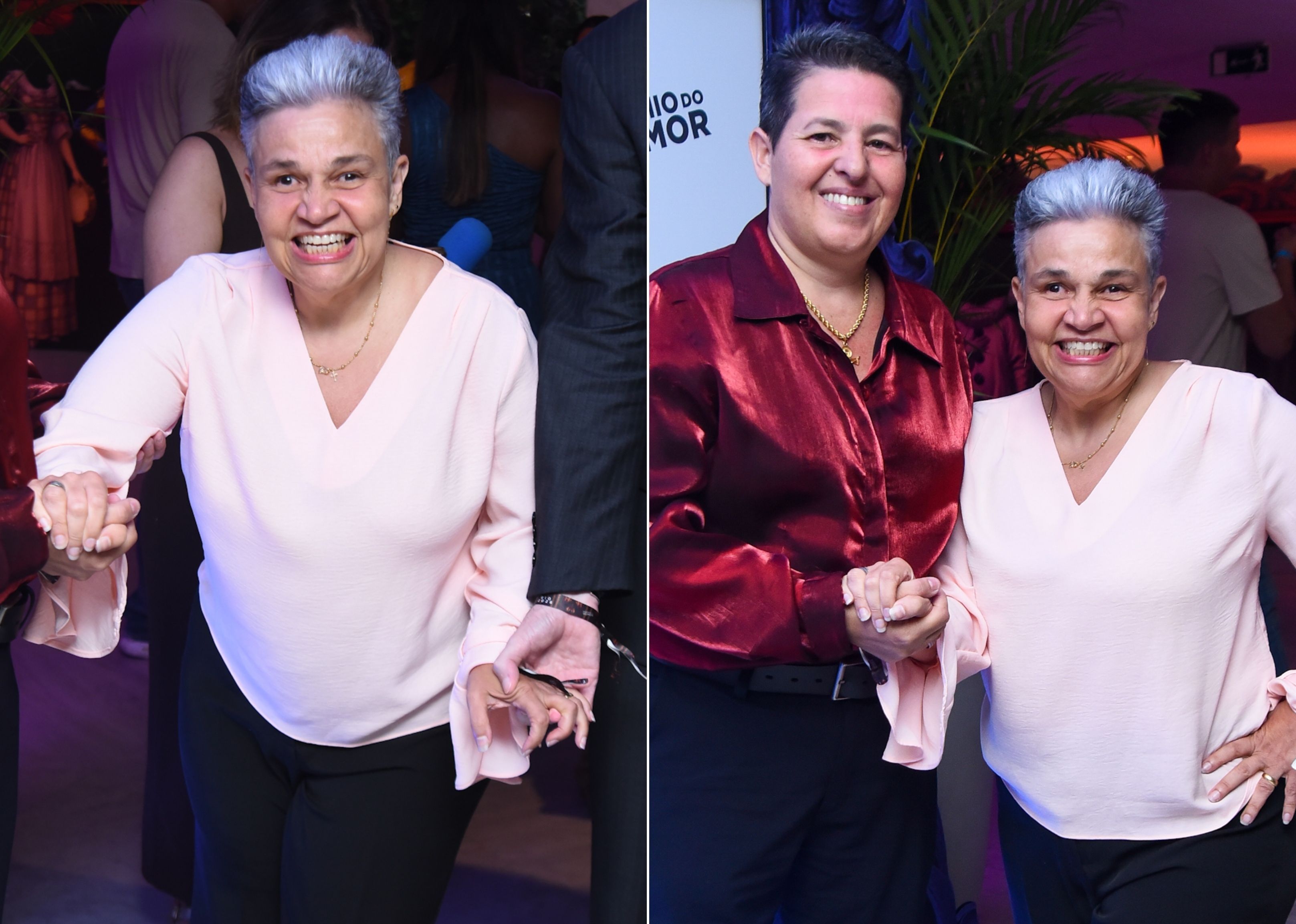 Cláudia Rodrigues e a namorada, a empresária Adriane Bonato • Webert Belicio/Agnews