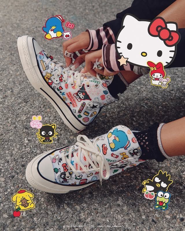 A Converse se une à Sanrio para um lançamento exclusivo •